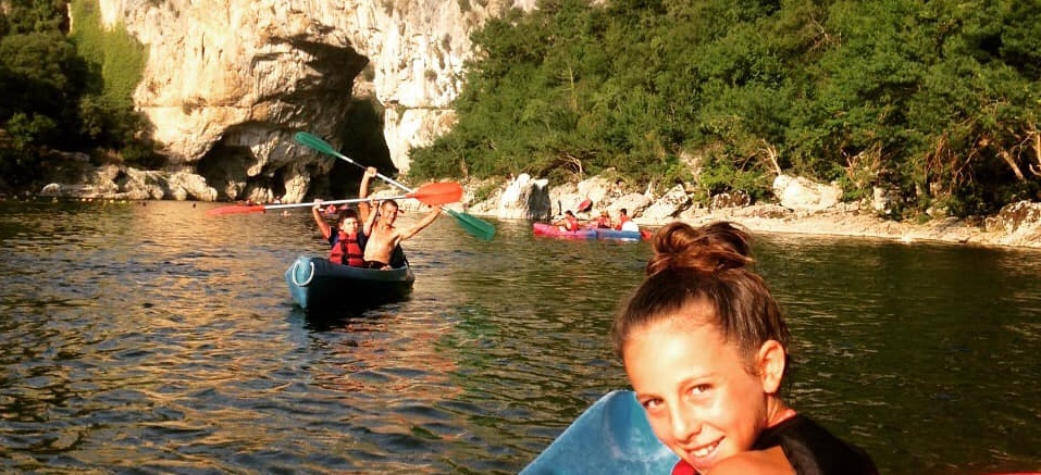 Canoe pont d'Arc enfant ardèche