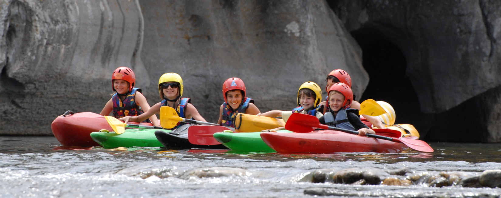 canoe groupe enfants ardèche